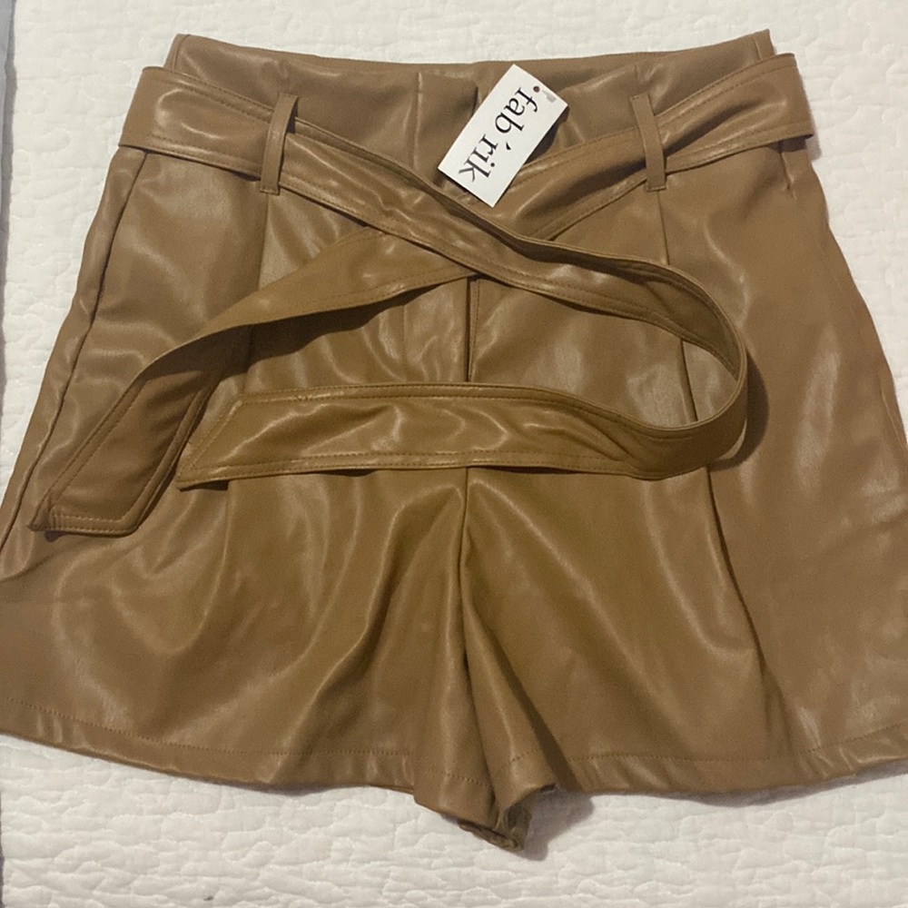 Fabrik leather shorts
